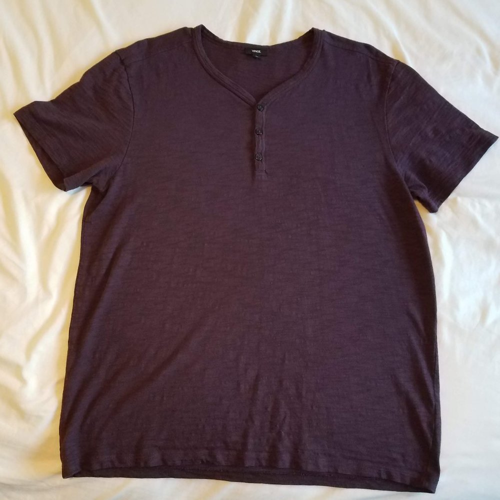 Vince plum short sleeve top